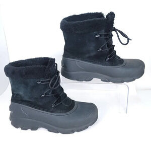 SOREL Snow Angel Womens 6.5 Insulated‎ Waterproof Winter Boot Black Warm Leather